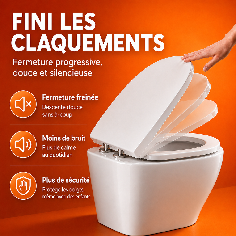 Abattant WC SoftClose – Antibactérien 99 %