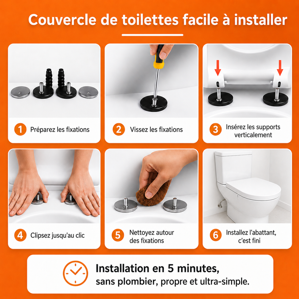 Abattant WC SoftClose – Antibactérien 99 %