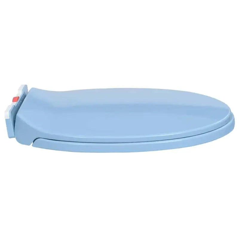 Abattant WC Bleu Ovale Universel – Fermeture Silencieuse, Déclipsable & Facile à Nettoyer