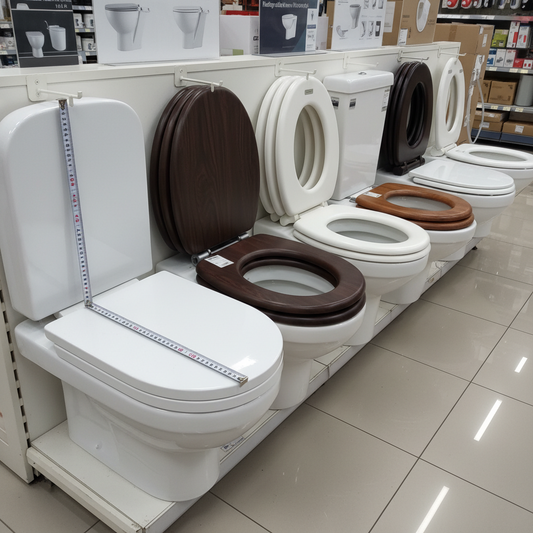 plusieurs abattants avec wc dans un magasin 