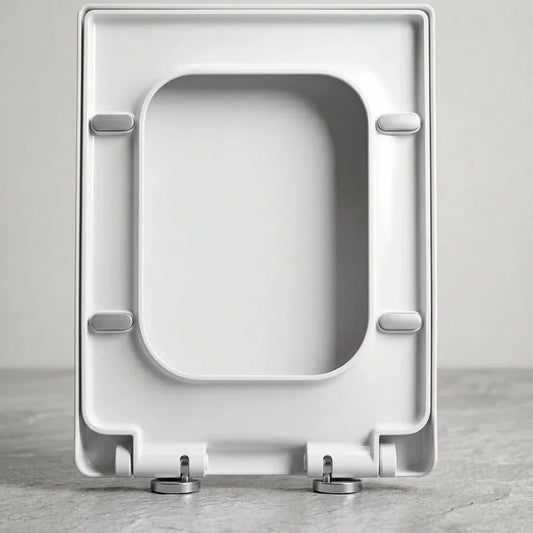 Abattant WC carré à fermeture douce et clipsable 