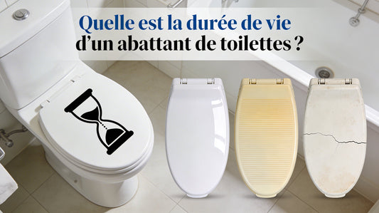 Abattants WC avec symbole de la durée de vie