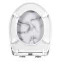 Abattant WC marbre blanc