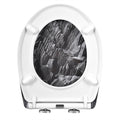 Abattant WC motif pierre