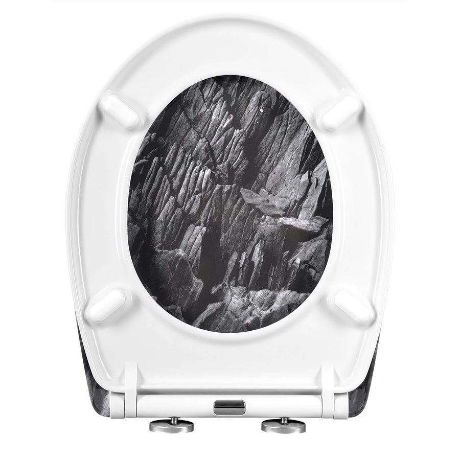Abattant WC motif pierre