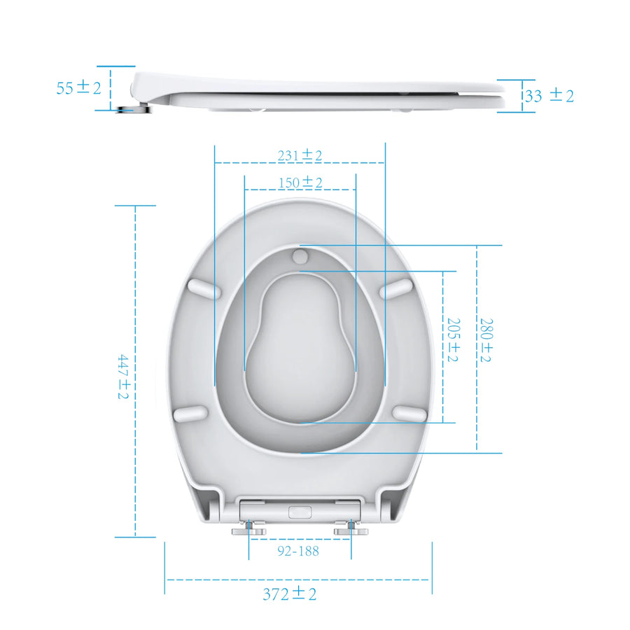 Abattant WC familial avec LED