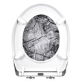 Abattant WC bois avec frein de chute