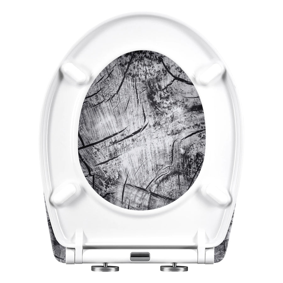 Abattant WC bois avec frein de chute