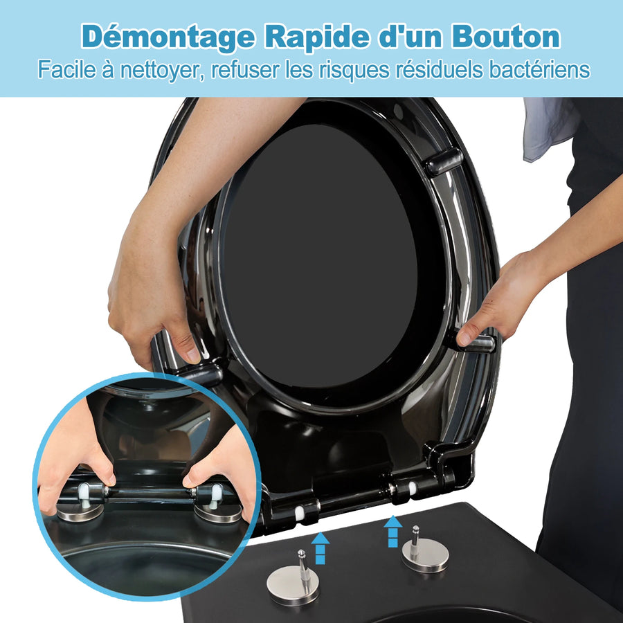 Abattant WC noir