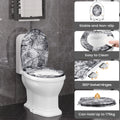 Abattant WC bois avec frein de chute