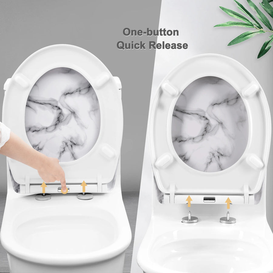Abattant WC marbre blanc