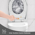 Abattant WC bois avec frein de chute