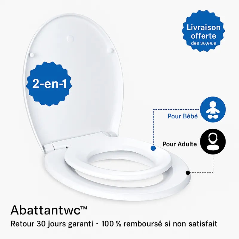 Abattant WC familial