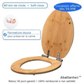 Abattant WC bambou en V