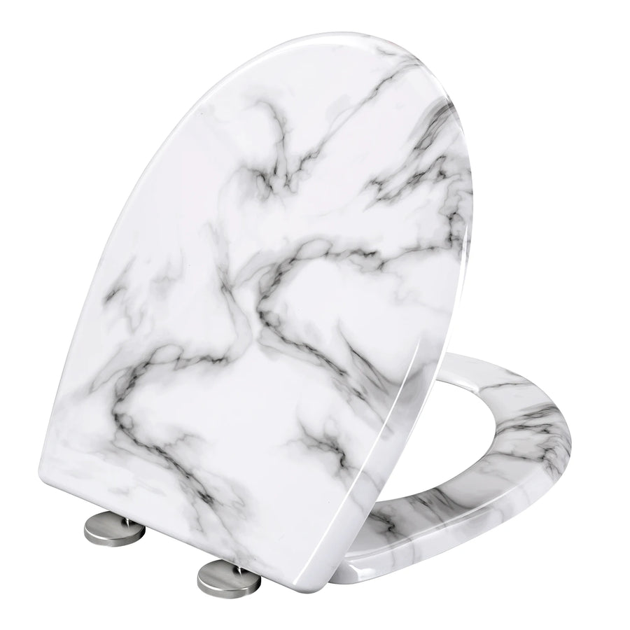 Abattant WC marbre blanc