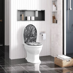 Abattant WC motif pierre