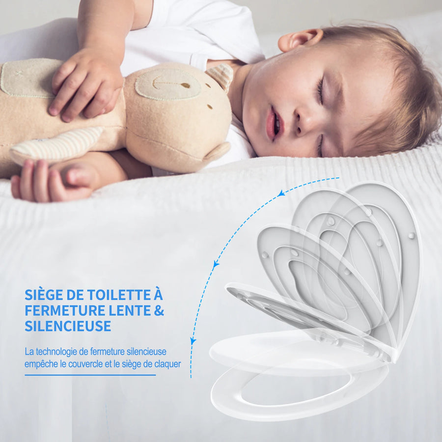 Abattant WC familial avec LED