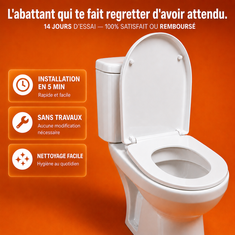 Abattant WC Blanc Silencieux