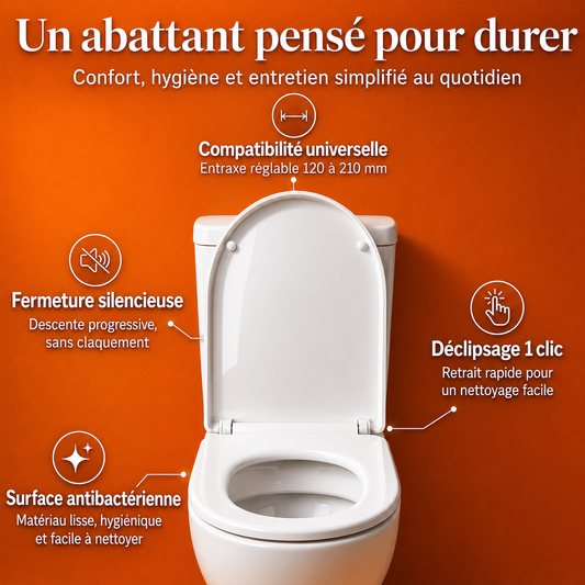 Abattant WC SoftClose – Antibactérien 99 %