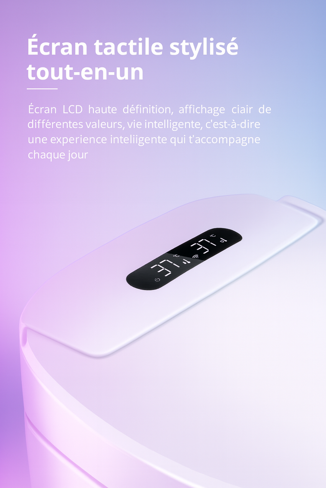 Écran LCD sur un abattant WC japonais 