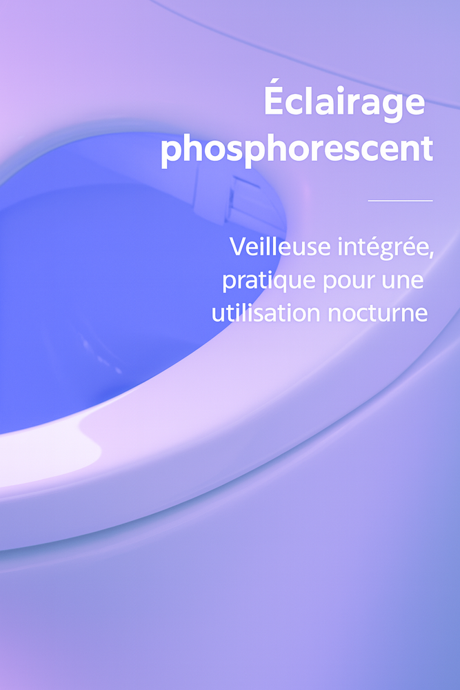 Système de veilleuse intégré dans un abattant WC japonais 