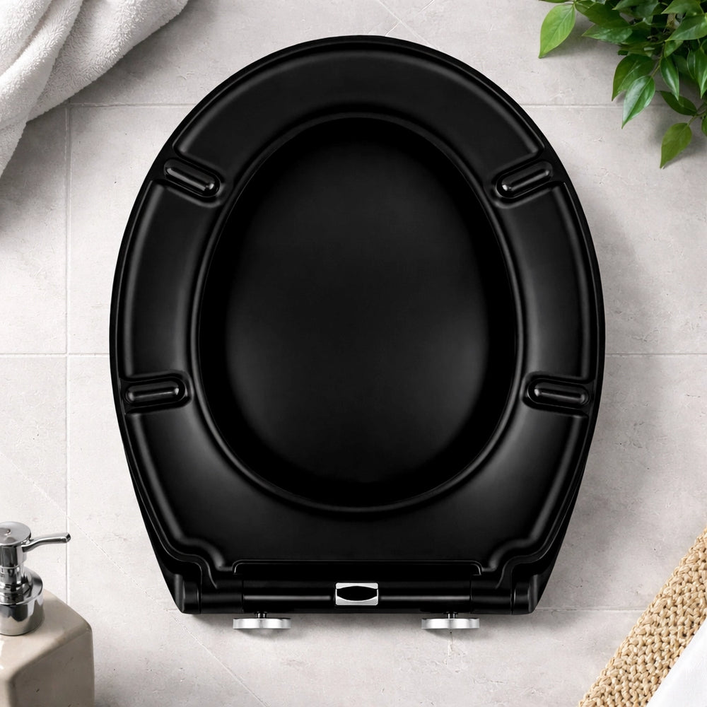 Abattant WC en Duroplast — Déclipsage Rapide | Charnières 360°, Ultra-Hygiénique,