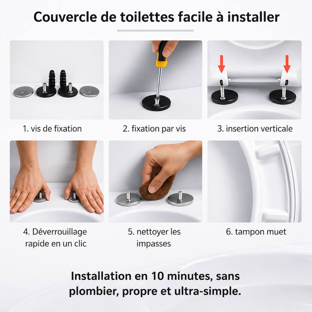 WC-Sitz mit Absenkautomatik™ – superleises SoftClose – stoßfest und antibakteriell