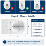 WC-Sitz U-Form Clipsable Soft Close – Absenkautomatik, Edelstahlbefestigungen