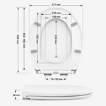 Abattant WC clipsable familial
