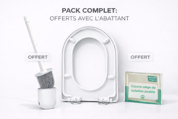 Abattant WC SoftClose™ – Antibactérien 99 % – Clipsable & Silencieux — abattant WC frein de chute