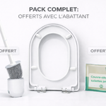 Abattant WC SoftClose™ – Antibactérien 99 % – Clipsable & Silencieux