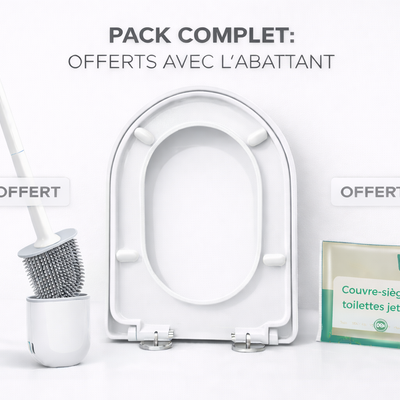 Abattant WC SoftClose™ – Antibactérien 99 % – Clipsable & Silencieux