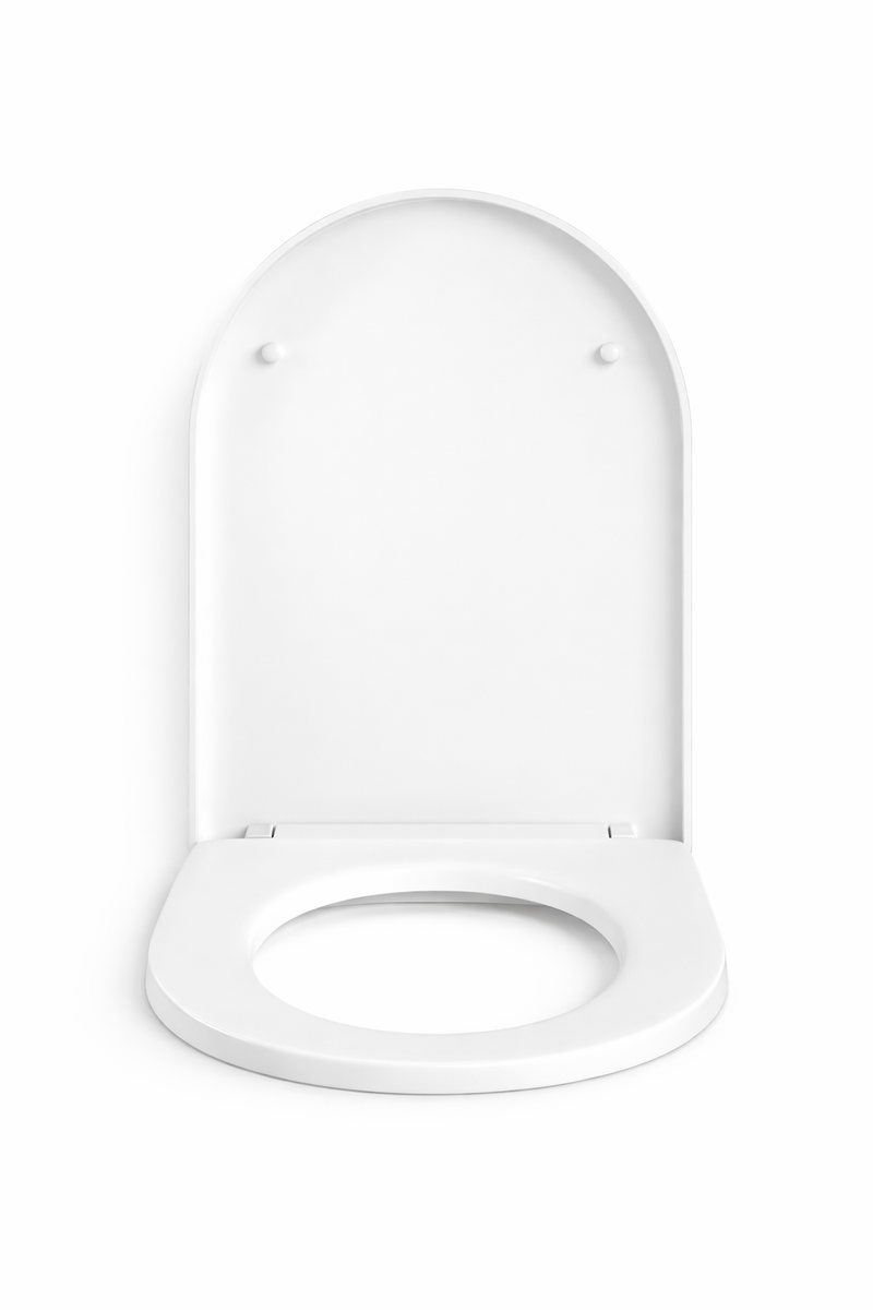 Abattant WC forme U Clipsable Soft Close – Frein de Chute Silencieux, Fixations Inox