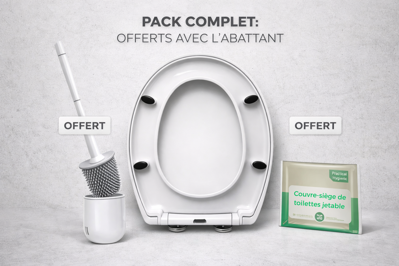 Abattant WC Fermeture Lente™ – SoftClose Ultra-Silencieux – Antichocs & Antibactérien