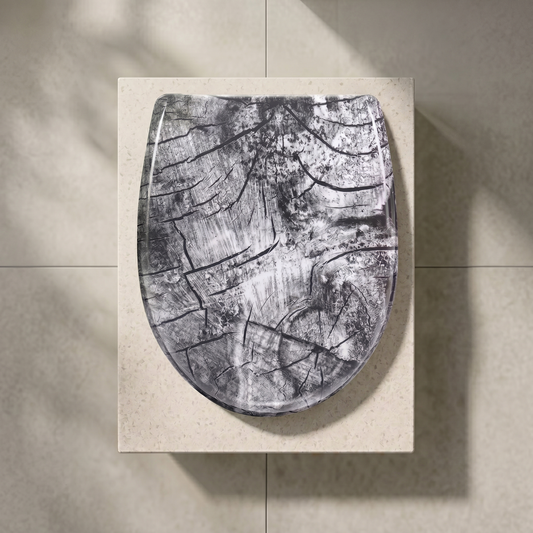 Abattant WC bois avec frein de chute