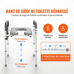 Réhausseur WC pour personne âgée
