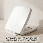 Abattant WC carré frein de chute 