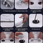 Étapes d'installation d'un abattant WC 