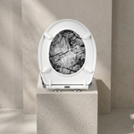 Abattant WC bois avec frein de chute