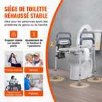 Réhausseur WC pour personne âgée