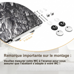 Abattant WC motif pierre