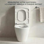 Toilettes avec abattant WC carré 