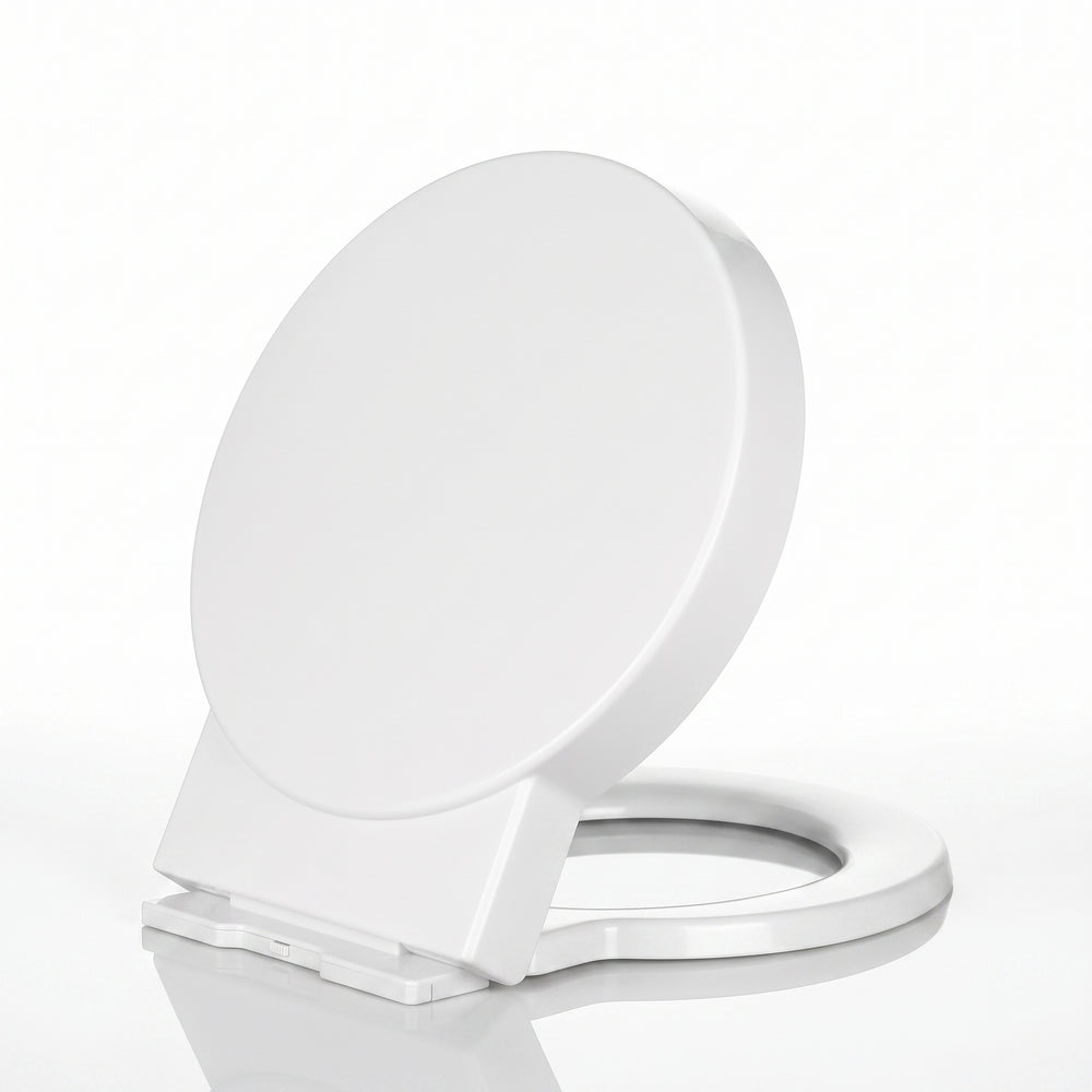 Abattant WC Rond Épaissi – Design Affleurant & Fermeture Douce