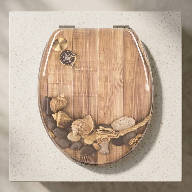 Abattant WC coquillage