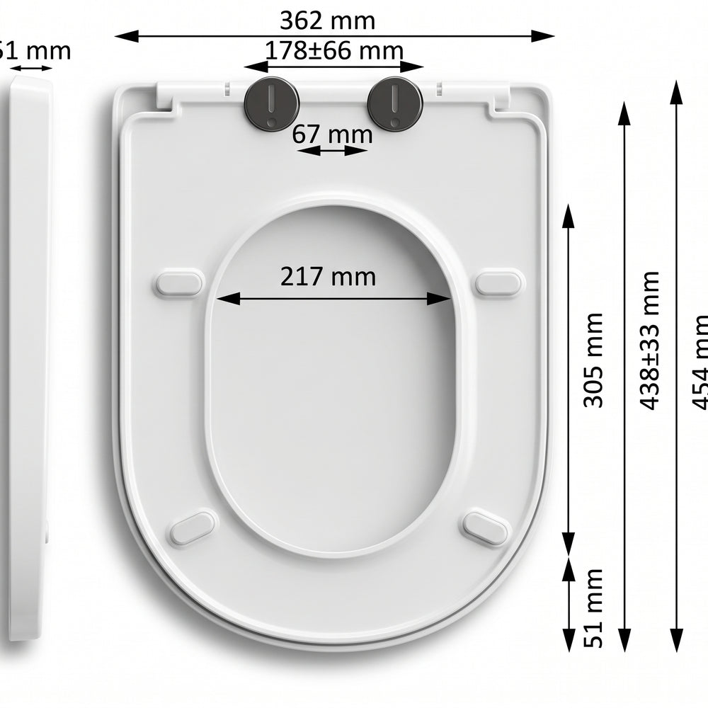 Toilettensitz SoftClose – Antibakteriell 99 %