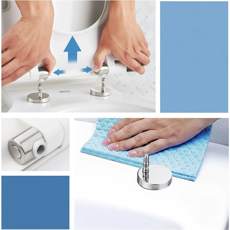 explication en image de l'abattant WC clipsable 