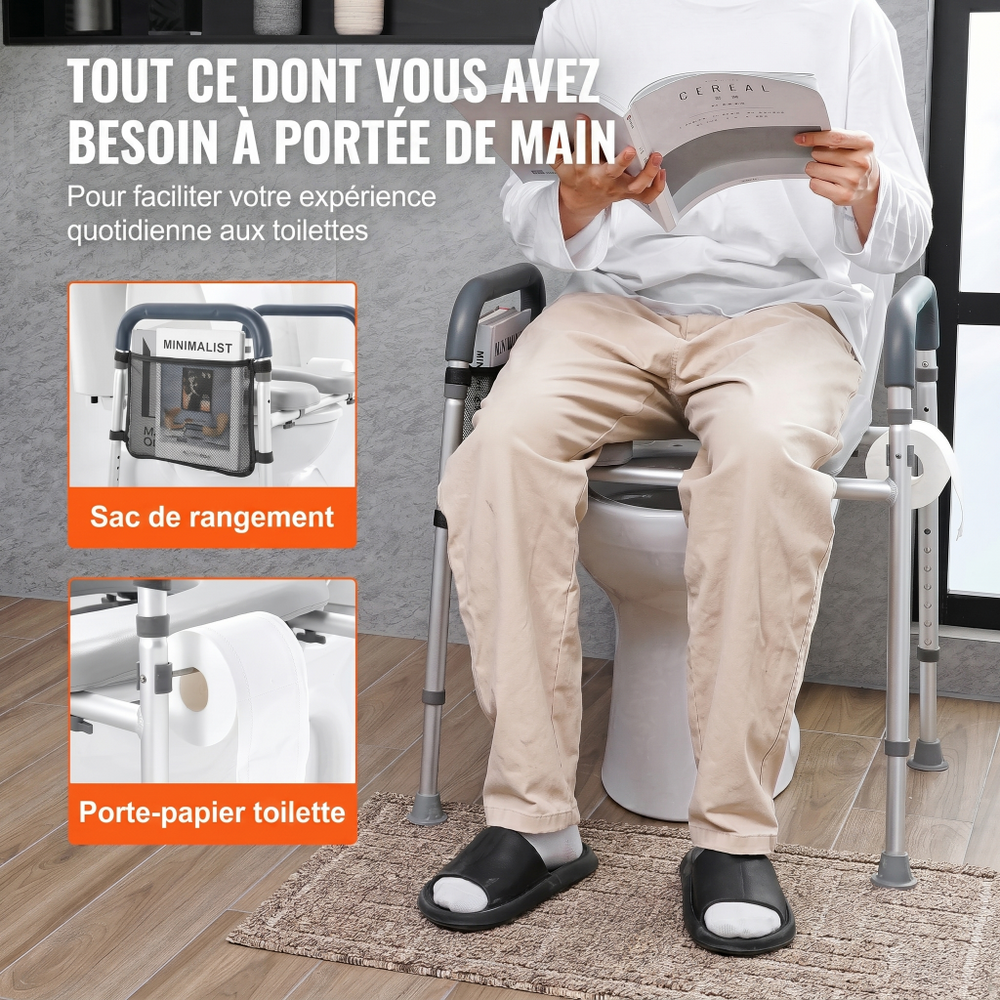 Réhausseur WC pour personne âgée