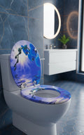Abattant WC orchidée bleue