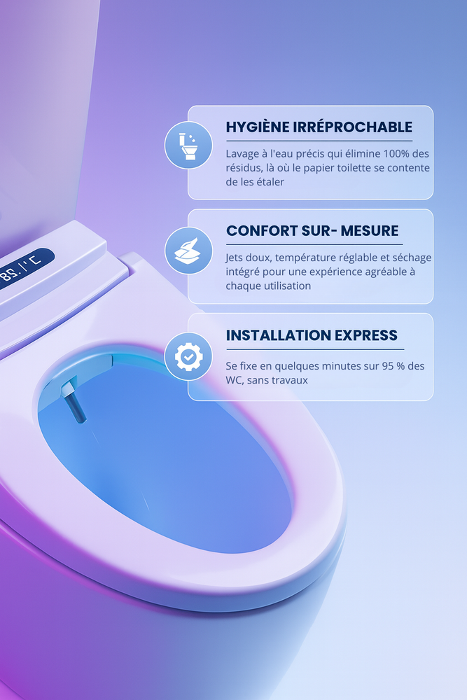 Abattant WC japonais avec trois bénéfices produits 