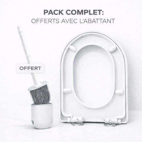 Abattant WC SoftClose™ – Antibactérien 99 % – Clipsable & Silencieux — abattant WC frein de chute